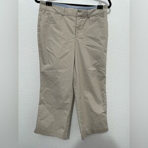 DOCKERS Beige tan Khaki Womens High Waist Capri Trousers US 6